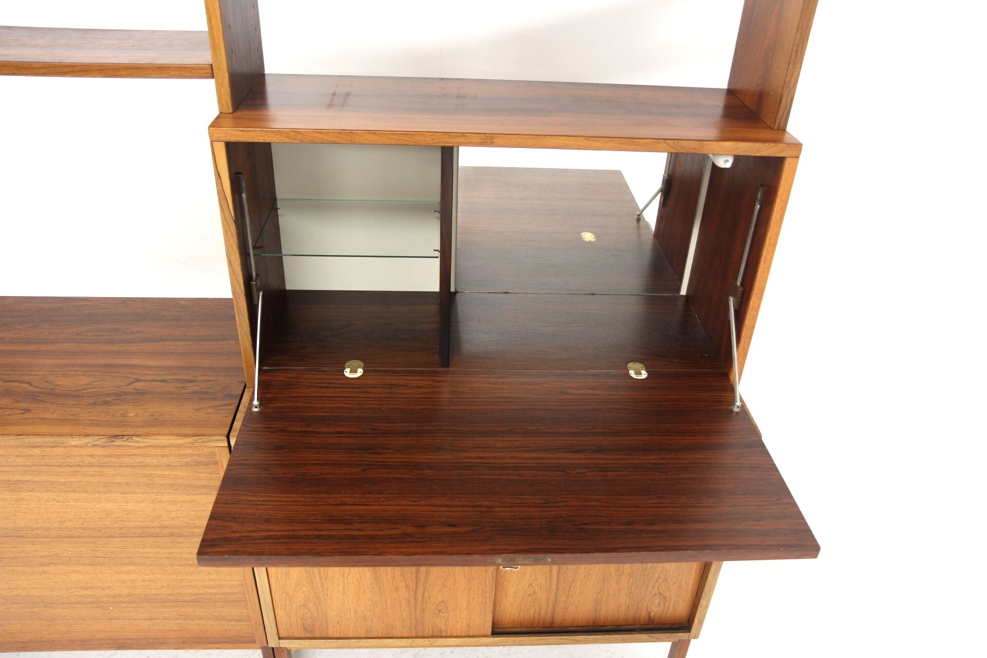 Scandinavian triple bookcase "Domi Record", Troeds, Bjärnum, Sweden, 1960