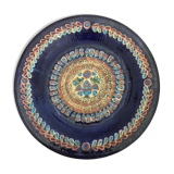 Large ceramic dish by Jean Claude Taburet in Quimper Brittany