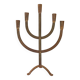 Mid Century Cast Iron Candelabra