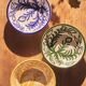 Set of 2 green bowls