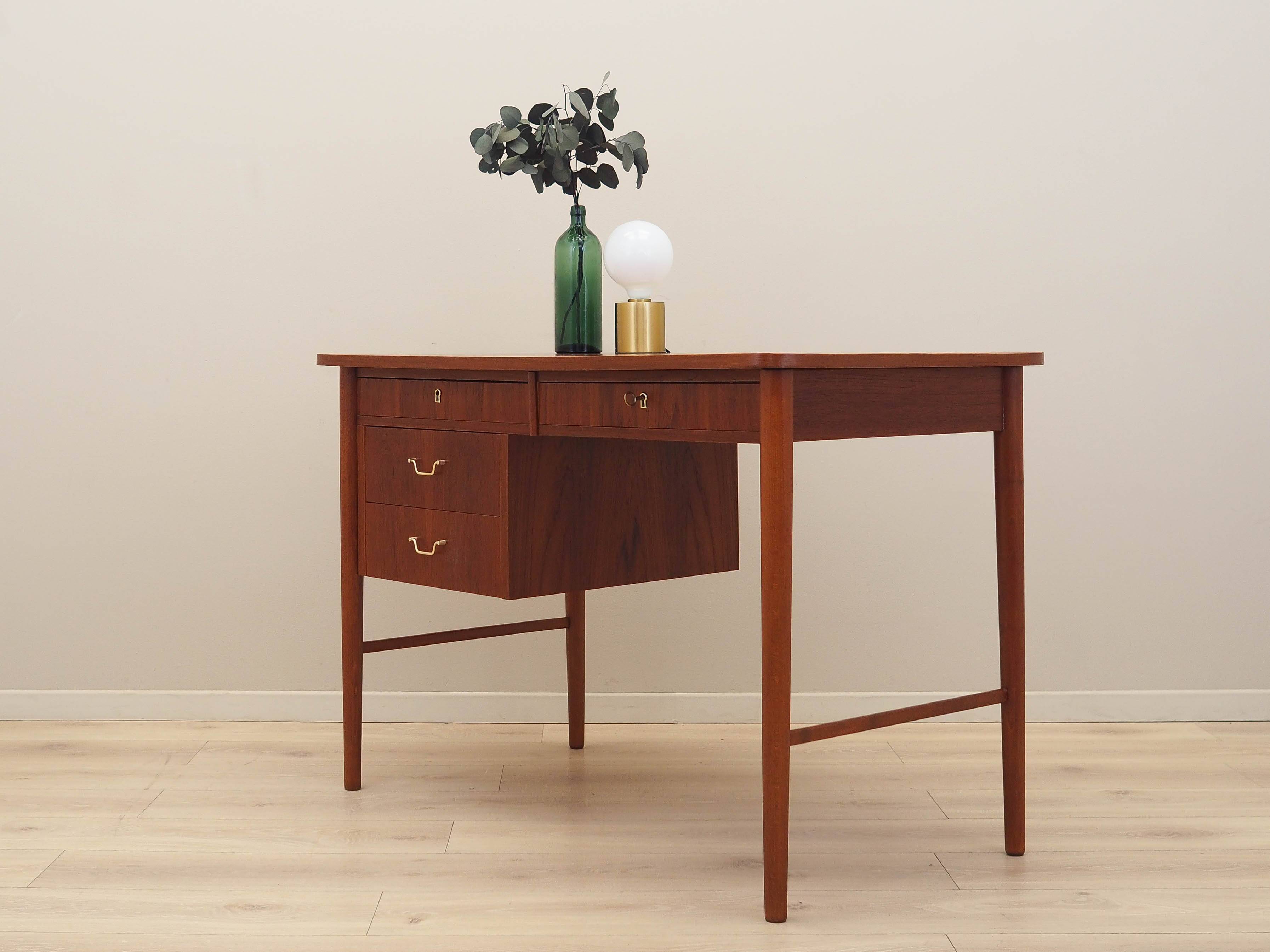 Teak desk, Danish design, 1960s, production: Denmark