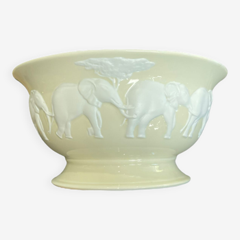 Coupe éléphant modèle kenya en porcelaine Raynaud à Limoges Grande