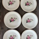 6 Amandinoise dessert plates