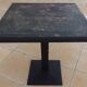 Vintage professional bistro table and its cast iron base