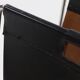 Vintage Brabantia Black Leather & Chrome Magazine Rack 1970s