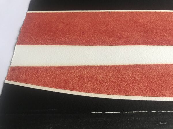 Pierre FICHET, Sans titre, c. 1969. Lithographie gaufrage signée au crayon