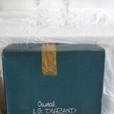 Crystal water glasses in their cabinets - JG Durand, collection florence « satine » 24,5 cl