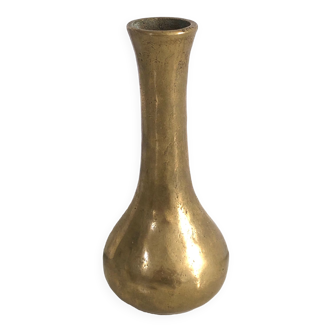 Vase bronze doré