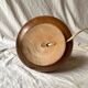 Vintage turned wood lamp base, 1970