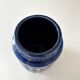 Scheurich vase Inka 260 18, flower vase, ceramic, blue, westgerman pottery