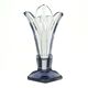 Art Deco vase, crystal, Moser, Czechoslovakia, 1930s