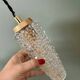Vintage glass tulip suspension with diamond tip (SE10)