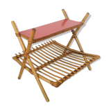 Rattan magazine holder