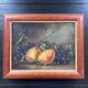 Tableau ancien poires et raisins
