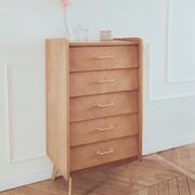 Renovated vintage chest of drawers, Scandinavian style, 1950s-60s.