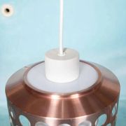 Suspension d'époque spatiale années 60/70, suspension lumineuse suédoise