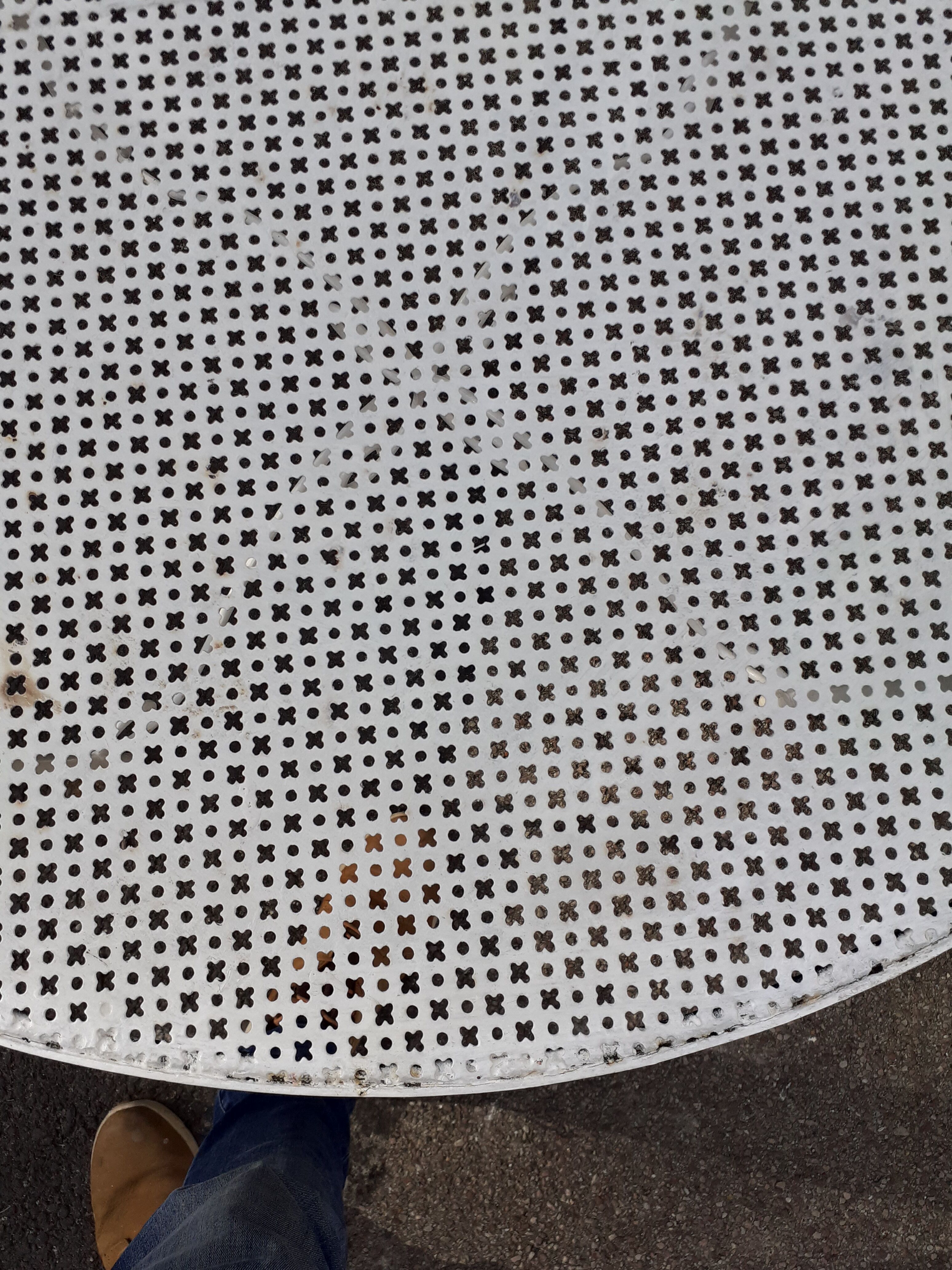 Old wrought iron garden furniture