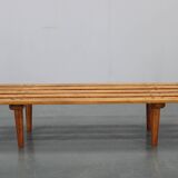 1970s Wooden Flower Pot Bench, Czechoslovakia