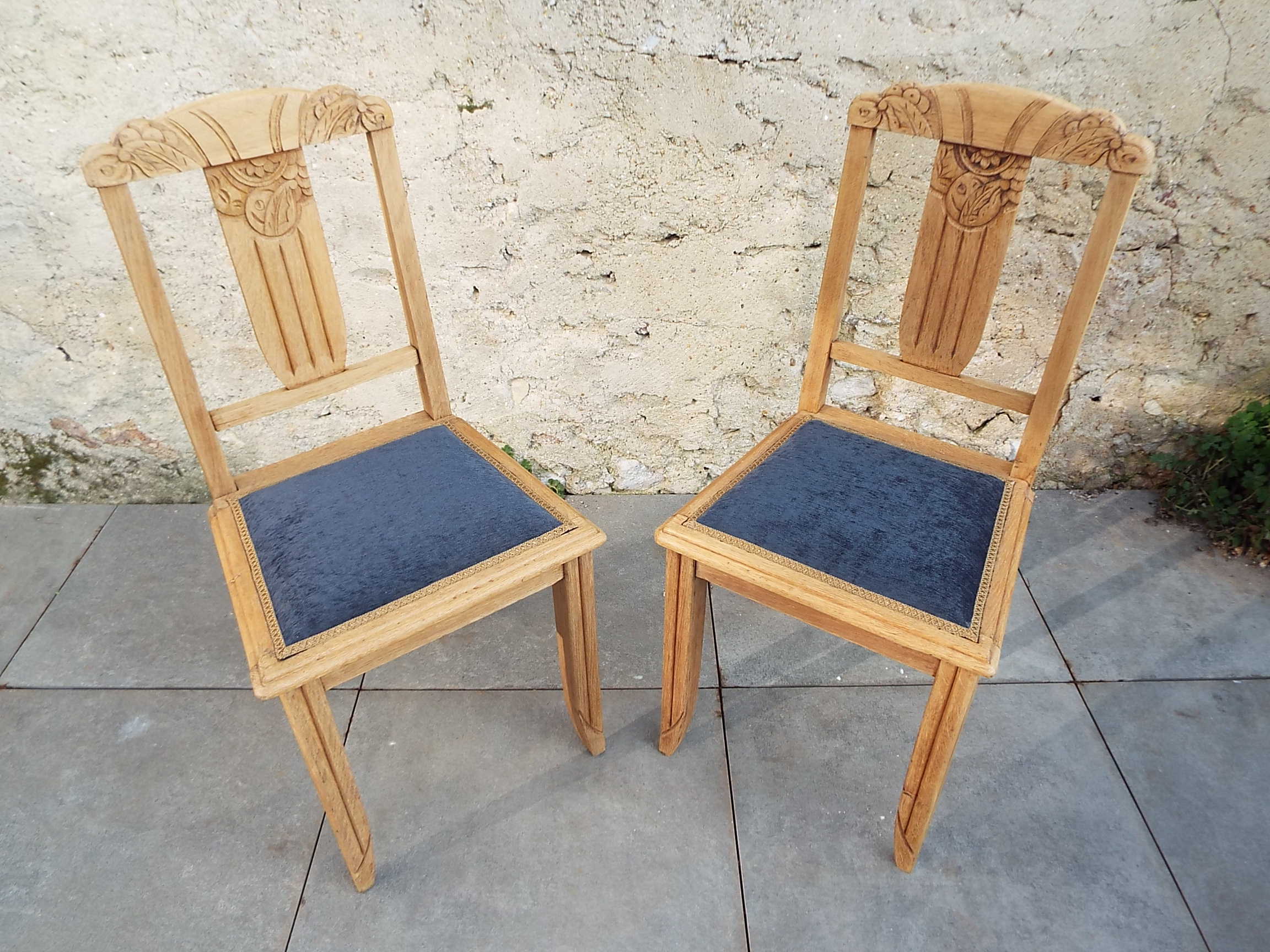 2 art deco style chairs