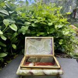 Ashtray, onyx box from the 1960s, vintage Italy.