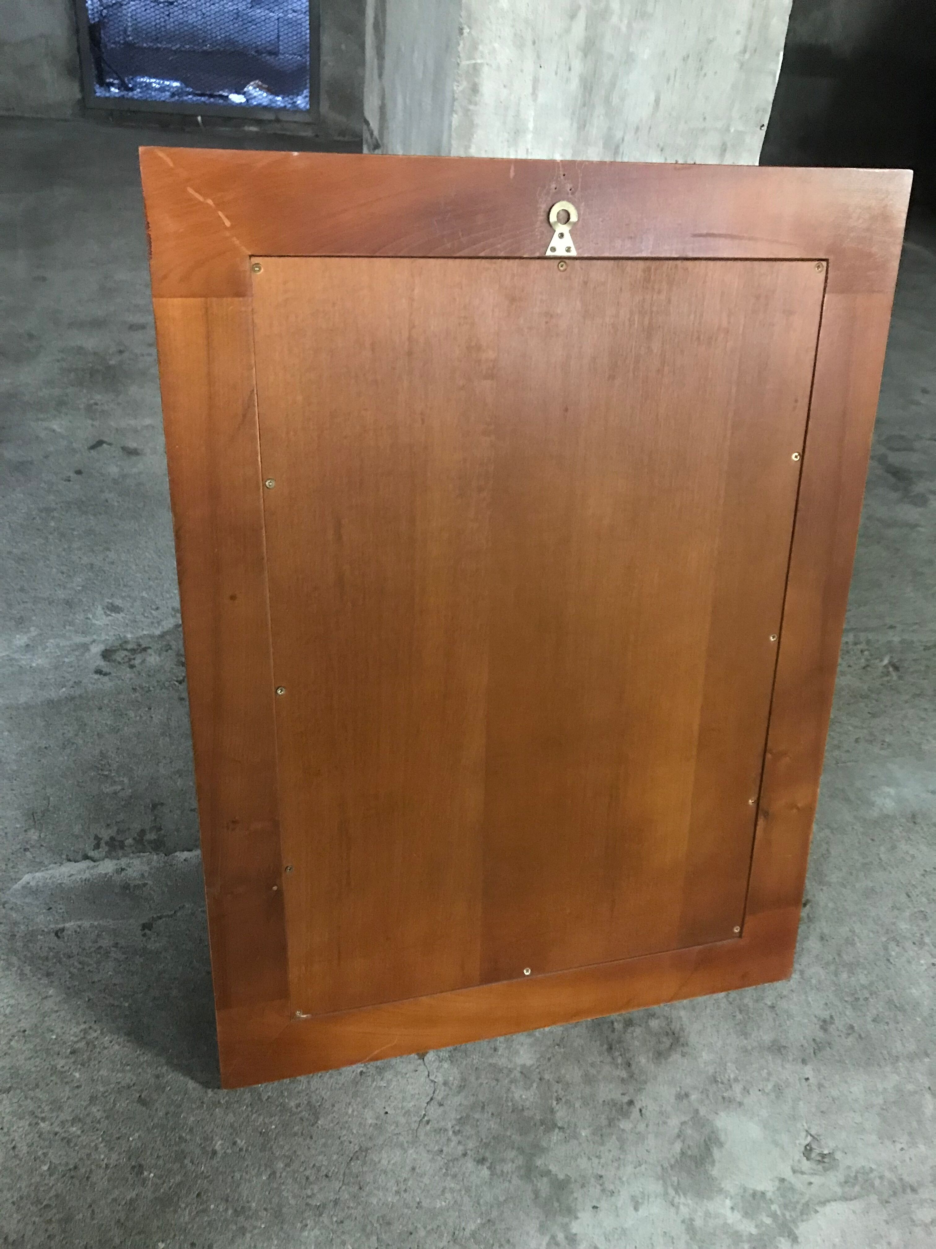 English style mirror wood 60x81cm