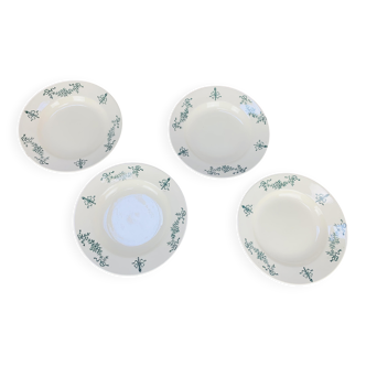 4 Sapho Longchamp iron earth soup plates