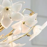 Vintage Italian Murano Glass Flower Chandelier