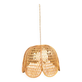 Vintage rattan pendant light