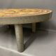 Sun coffee table in lava stone period 1960