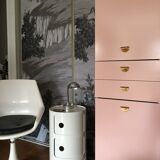 Powder pink bathroom furniture