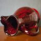 Terracotta pitcher glazed in oxblood red and black, terracotta vase, vintage pitcher, kitchen