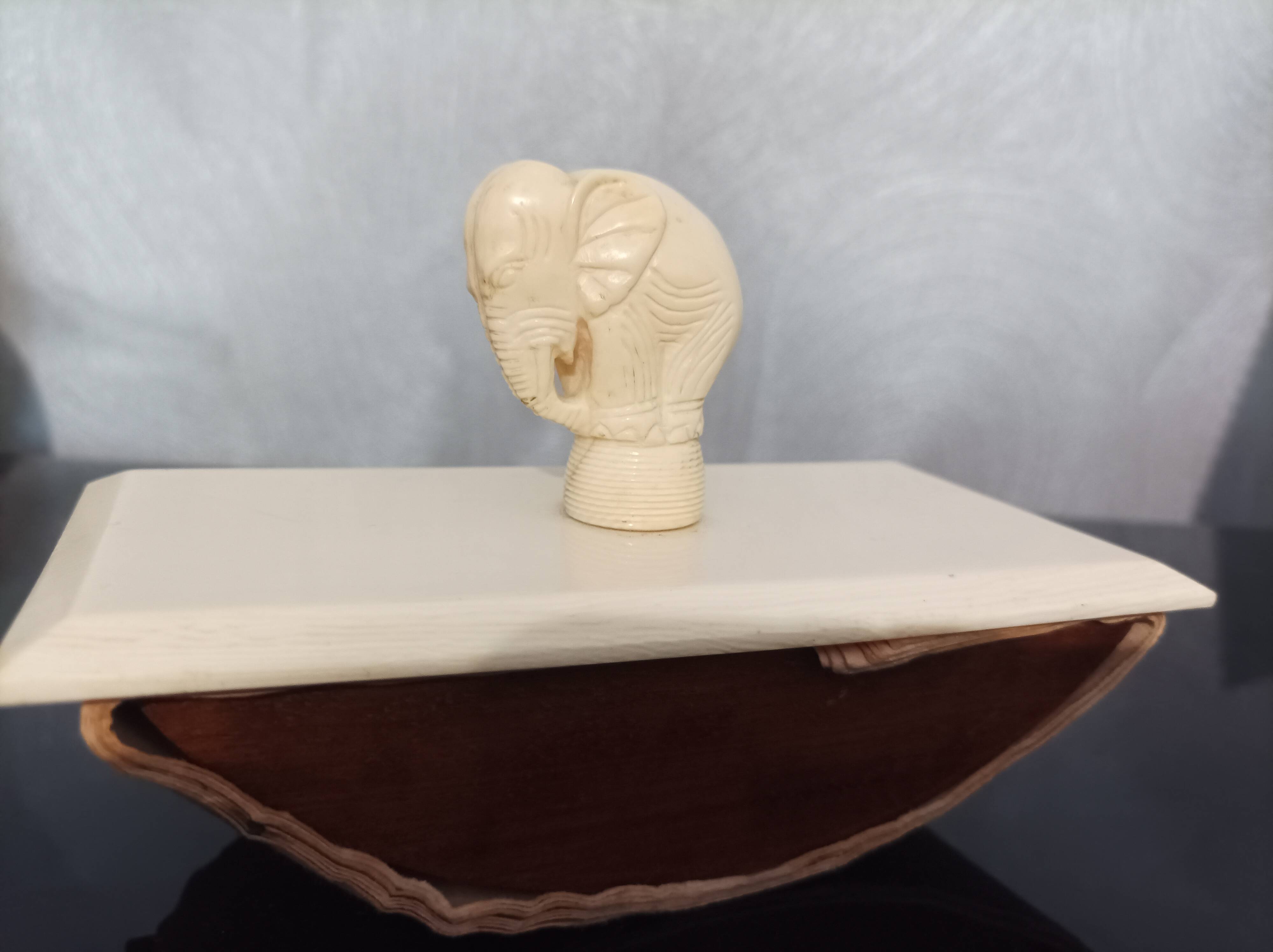 Old ivory blotter stamp
