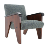 1960s oak armchair, Czechoslovakia