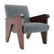 Fauteuil en chêne des années 1960, Tchécoslovaquie