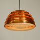 Original 1960s copper slat pendant lamp by Hans-Agne Jakobsson for Markaryd