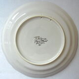 Desvres earthenware plate decorated in Rouen