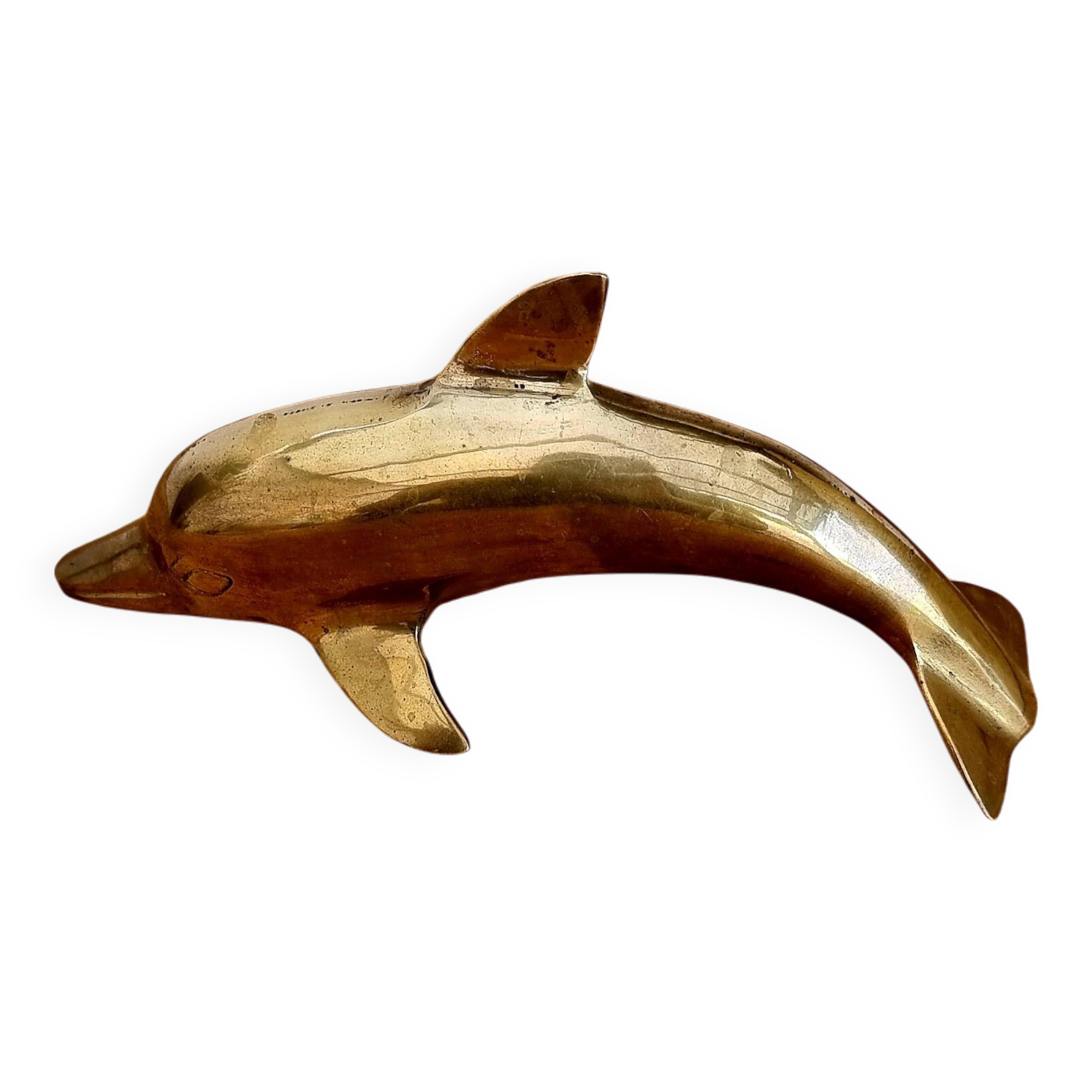 Vintage brass dolphin