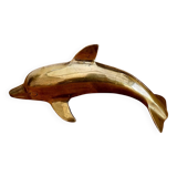 Vintage brass dolphin