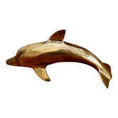 Vintage brass dolphin