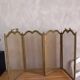 Brass fire screen