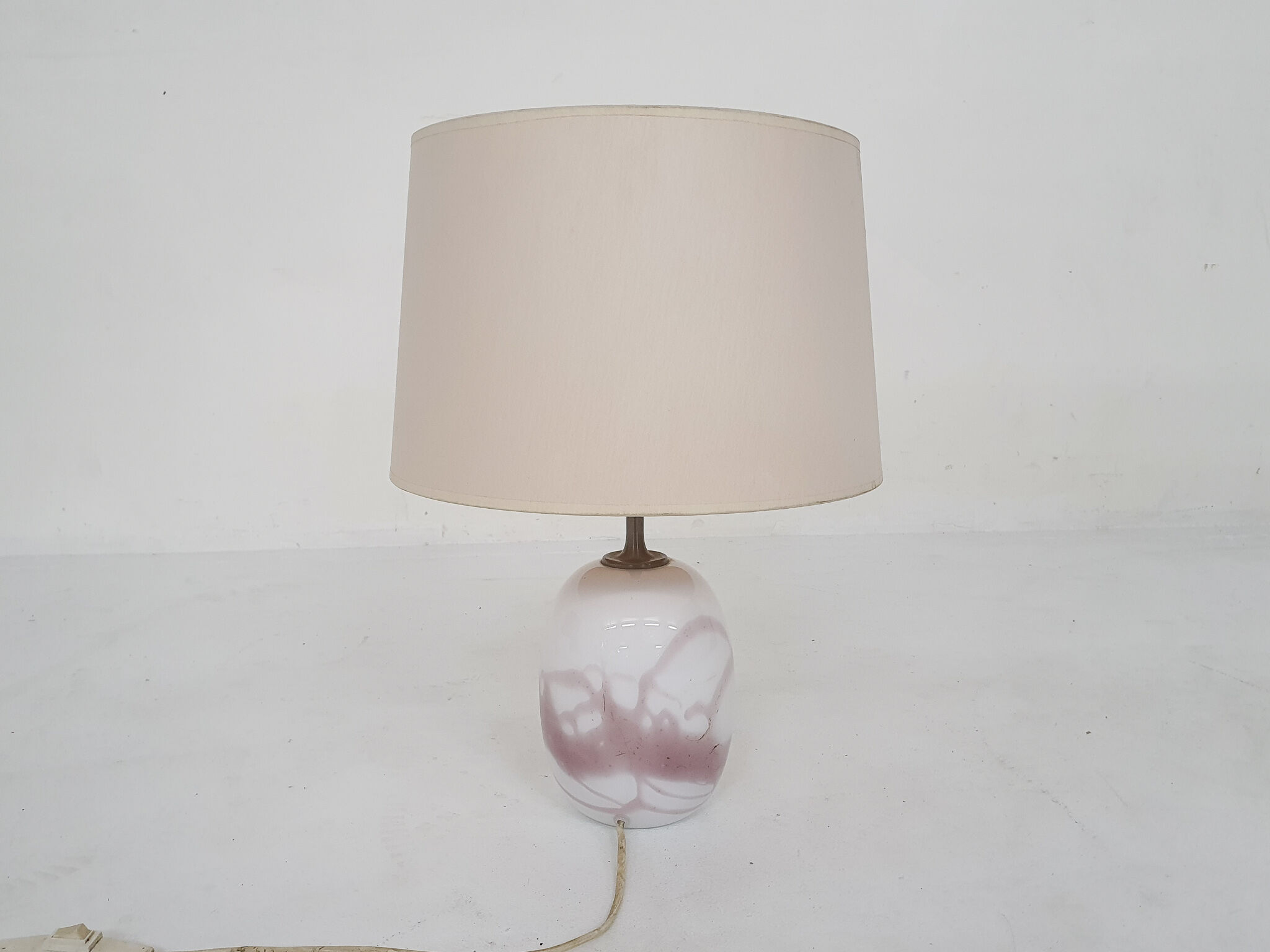 Michael Bang "Sakura" glass table light for Holmegaard, Denmark 1980's