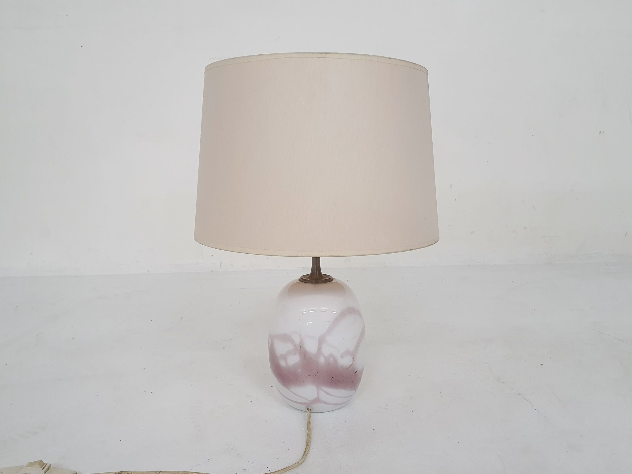 Michael Bang "Sakura" glass table light for Holmegaard, Denmark 1980's