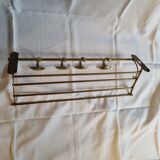 Brass wall coat rack