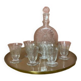 Ensemble carafe et verres en cristal Baccarat