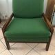 Vintage green Scandinavian armchair from the 60s