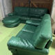 Roche Bobois living room green leather made in Italy