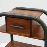 Table d'appoint ou table de chevet industrielle, Belgique vers 1910