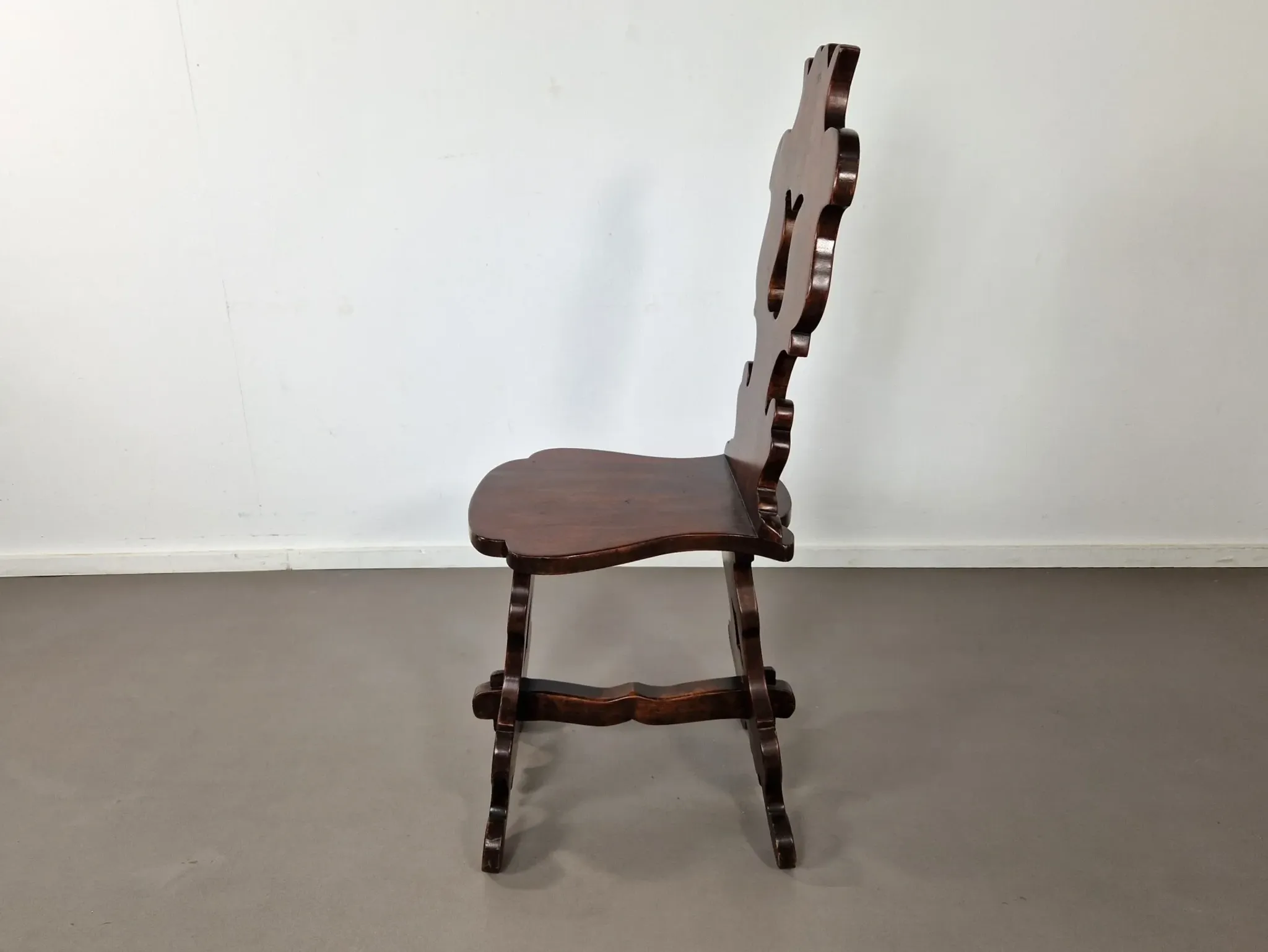 Chaise de hall rustique Sgabello | Noyer