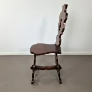 Chaise de hall rustique Sgabello | Noyer