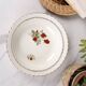Grand plat, saladier st. amand, roses rouges
